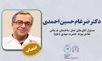 انتصاب جناب آقای دکتر ضرغام حسین احمدی